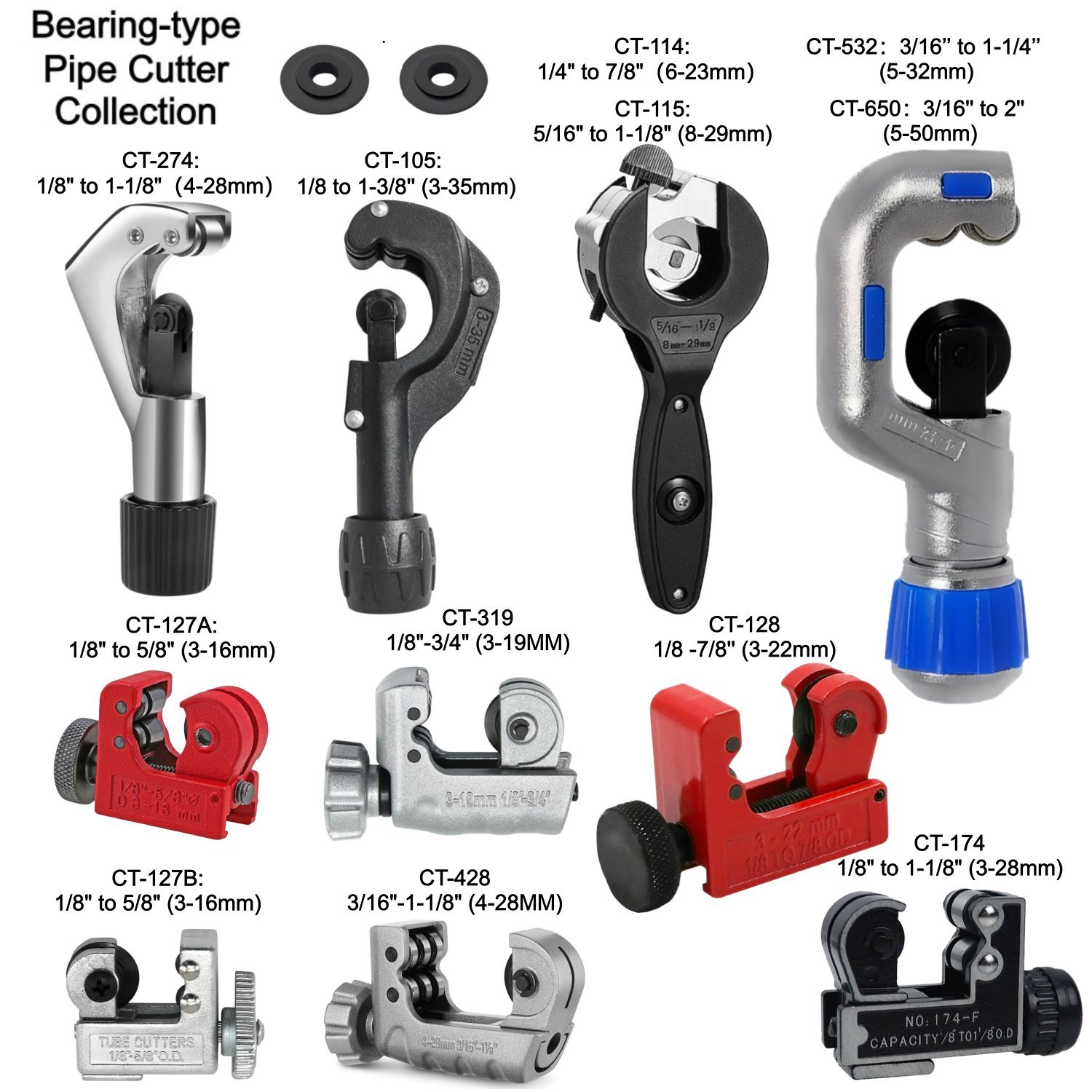 Power Tools Plumbing - Мощный ручной роторный труборез подшипникового типа