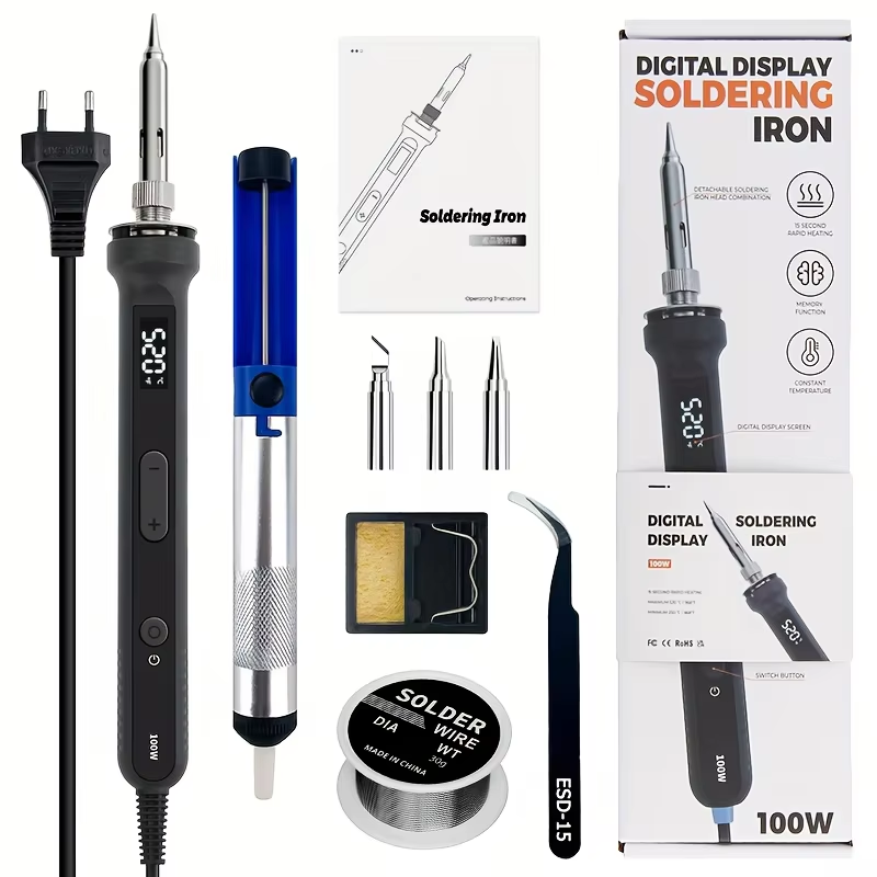 Power Tools Total - Цифровой паяльник мощностью 100 Вт с