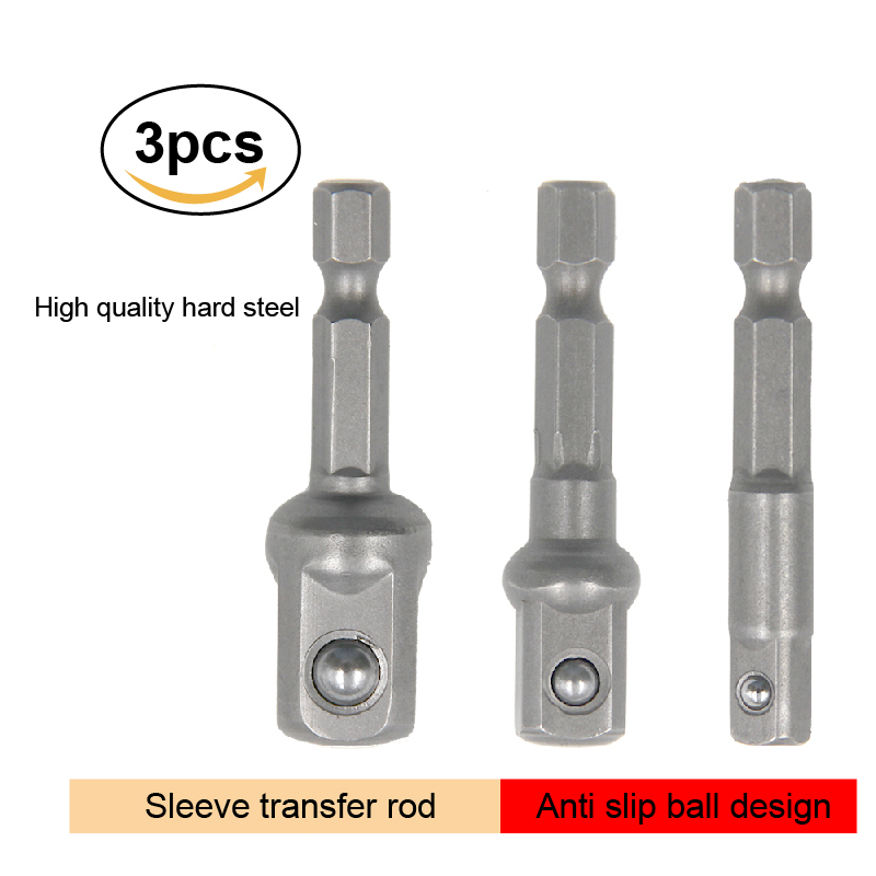 Power Tools Plumbing - 3 шт., натуральный удлинитель с шестигранной