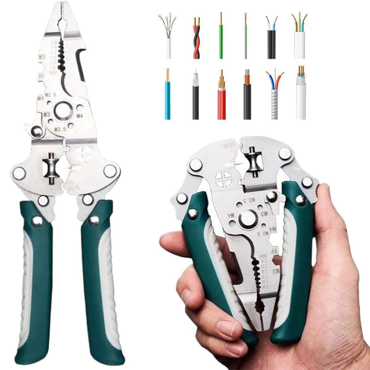 Power Tools America - Многофункциональные складные клещи 18-в-1 для зачистки