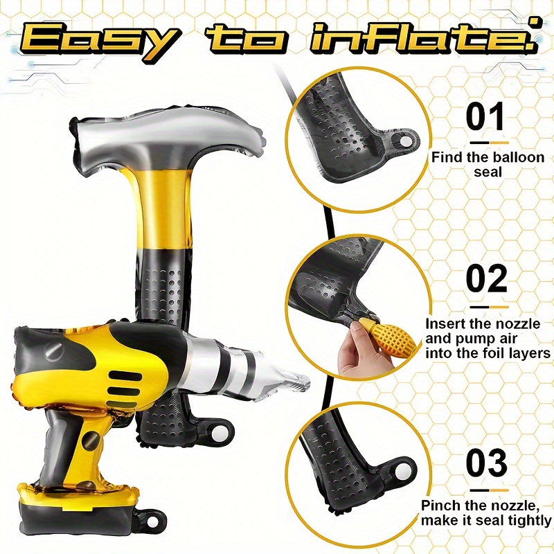 2 шт. Фольгированные шары в ви – обзор и цена Power Tools Hammer